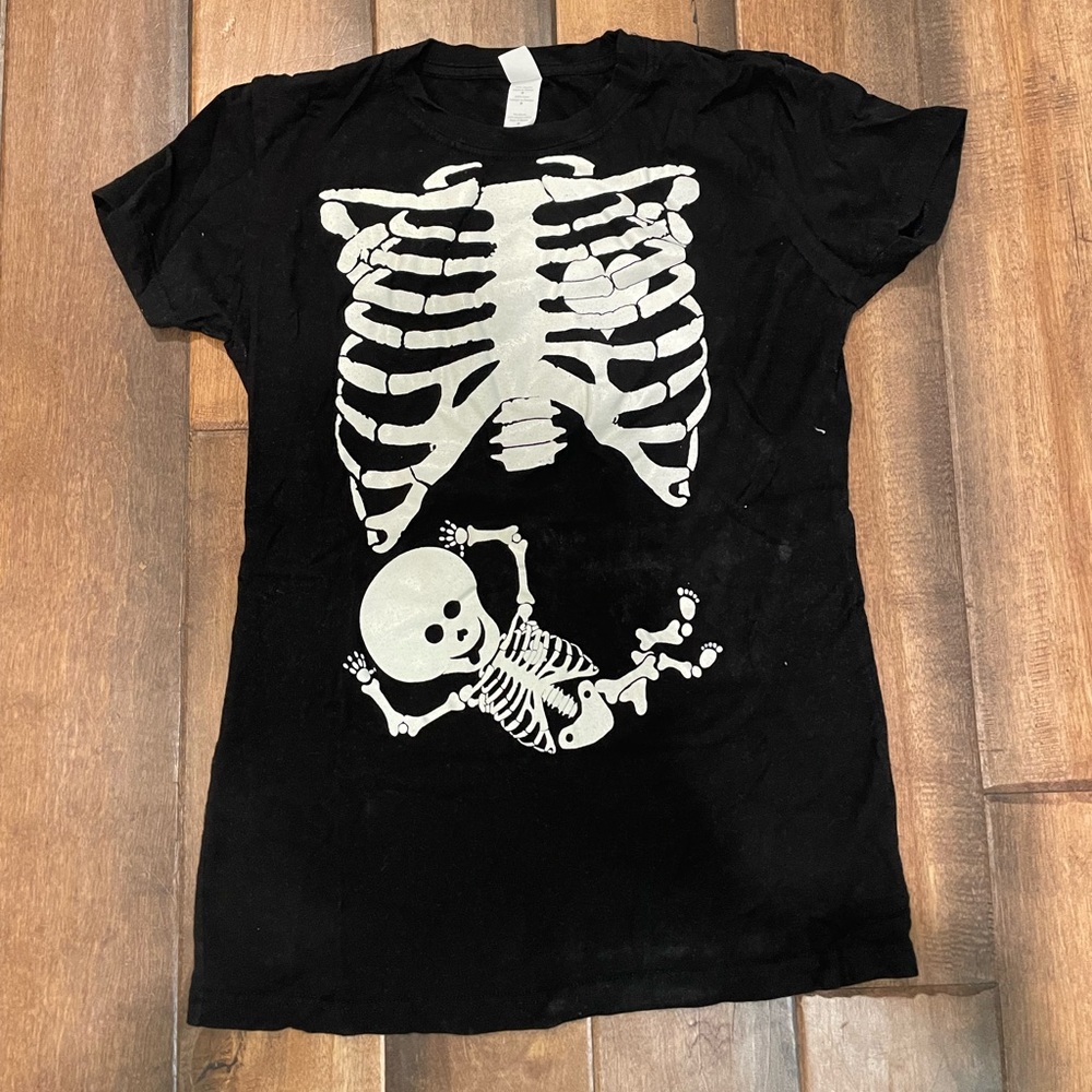 Pregnant Skeleton Shirt Halloween Costume 💀